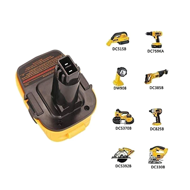 Adaptador de batería de conversión de herramientas DCA1820 de 18V a 20V para herramientas Nicd y Nimh de 18V