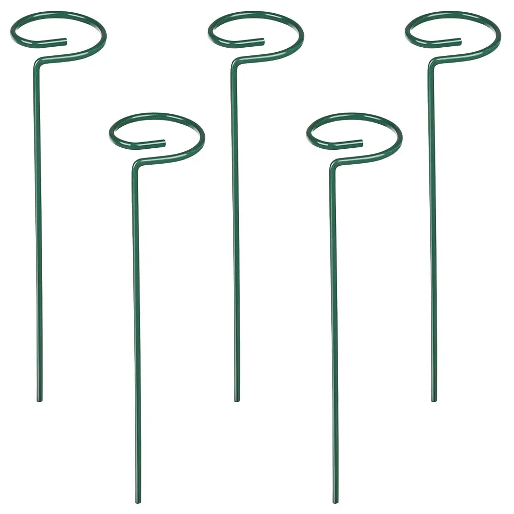 

5pcs Wrought Iron Plant Support Stakes Indoor Plants Hydrangea Gardening Supplies Single Stem Supports Plant Cage Lightweight