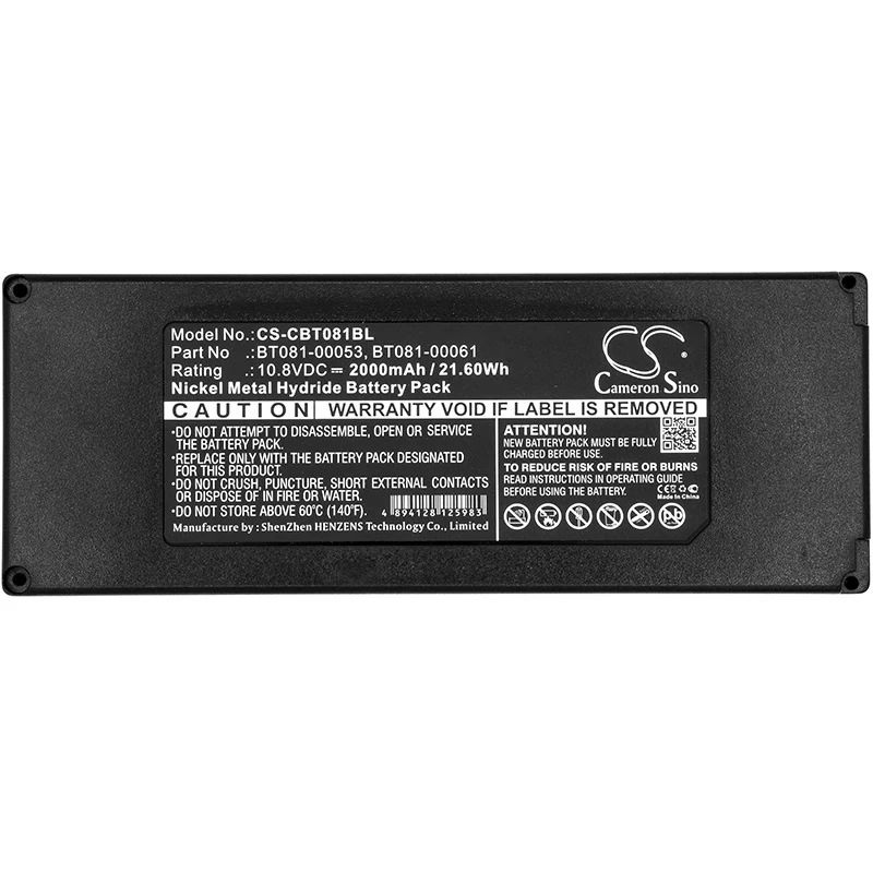 

GreenBatteryPowerCameronSino 2000mAh 10.8V 21.6Wh Crane Remote Control Ni-MH Battery for Cattron Theimeg BT081-00053,BT081-00061