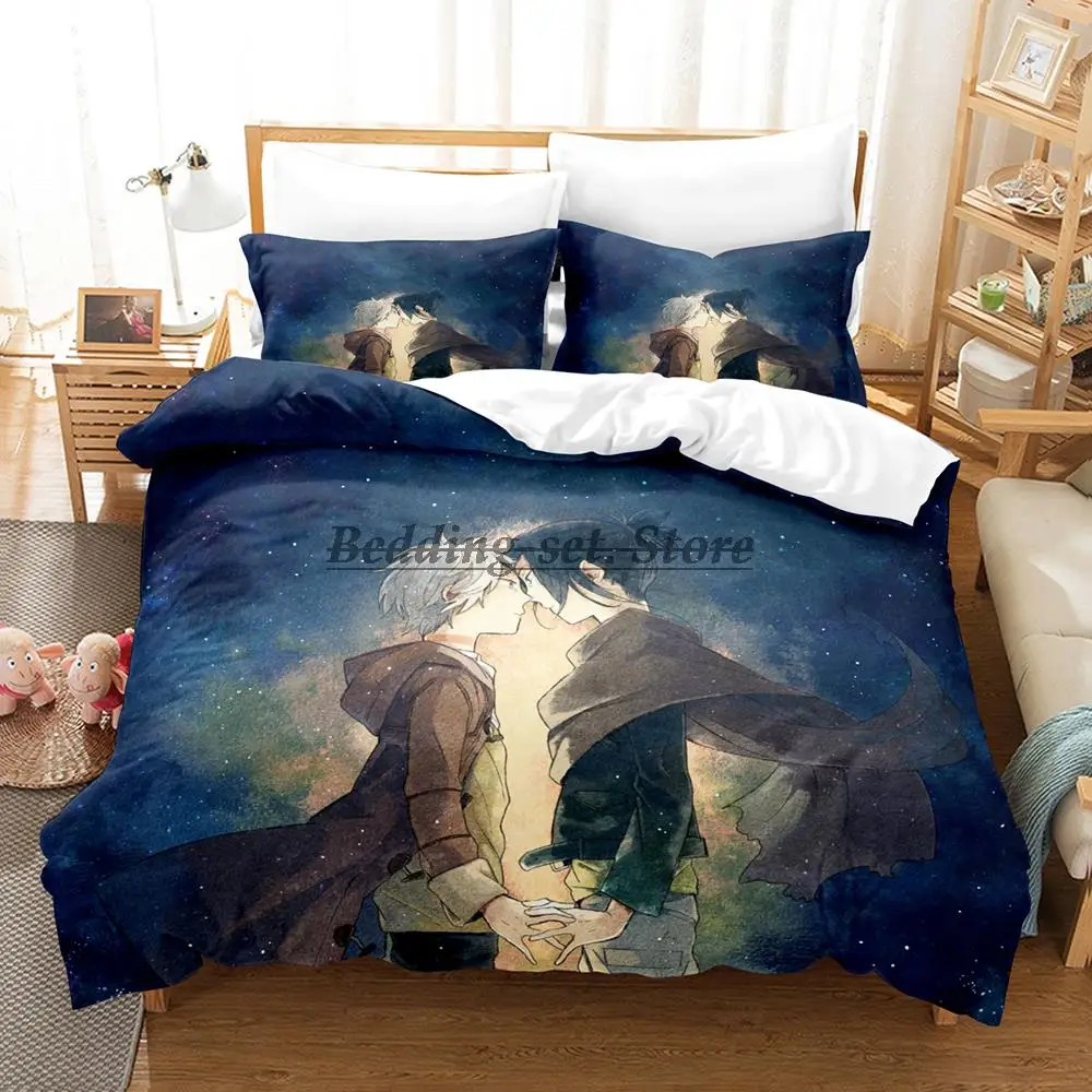 

New No.6 Shion Nezumi Bedding Set Single Twin Full Queen King Size Bed Set Aldult Kid Bedroom Duvetcover Set Anime Bed Sheet Set