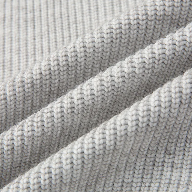 Herren-Strickjacke mit Kapuze und Reißverschluss, lässiger, locker geschnittener Pullover im Old-Money-Stil – Detail 8