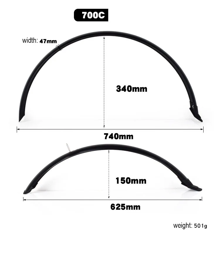 700C 26 27.5 29 Inch Bike Mudguard MTB V Brake Disc Brake Bike FenderBicycle Fenders For Bicycle Cycling Accessories