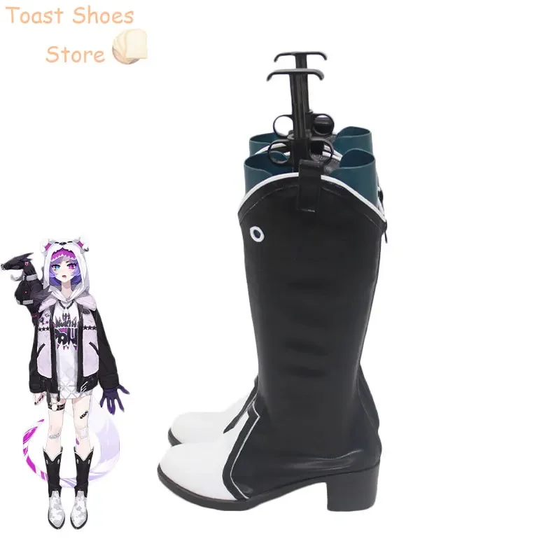 Selen Tatsuki Cosplay Shoes Halloween Carnival Boots Vtuber Cosplay Prop Anime PU Leather Shoes Costume Prop