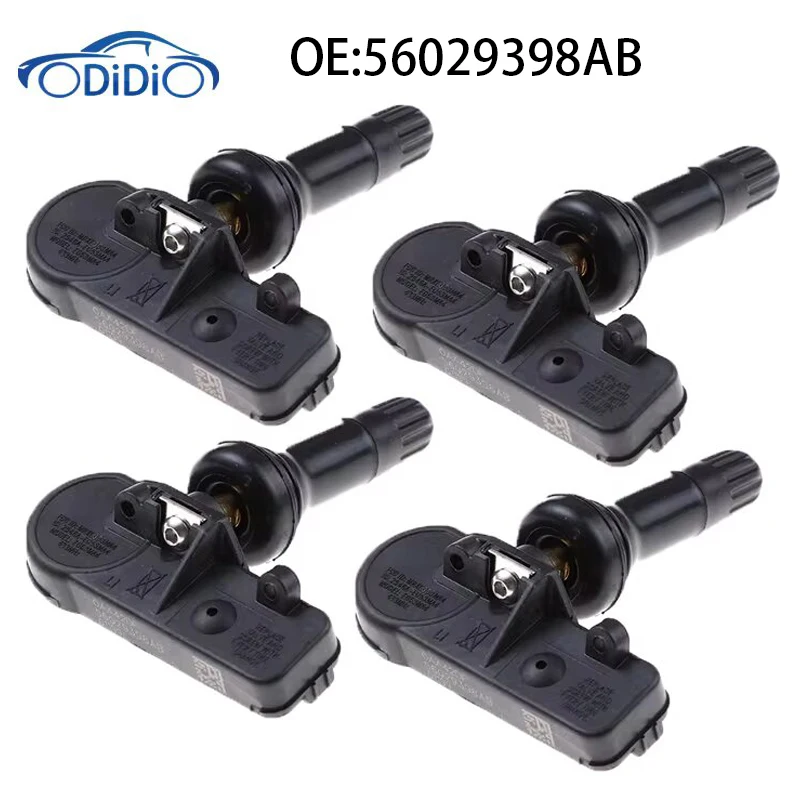 ODiDiO 56029398AB 433MHz TPMS sensore pressione pneumatici per JEEP GRAND CHEROKEE 2010-2015 bussola Fiat 500