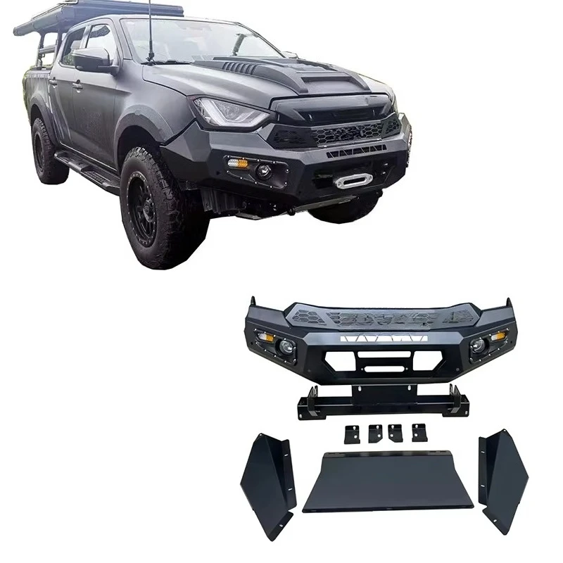 

Factory Supply 4x4 Accessories Car Accessories Front Bumper Carbon Steel Front Bumper for Isuzu Dmax 2012-2016