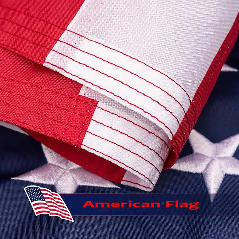 

Embroidered American Flag USA Stitched Banner Oxford Nylon Indoor Outdoor National US Flags Banners 3x5 4x6 5x8 6x10 Feet