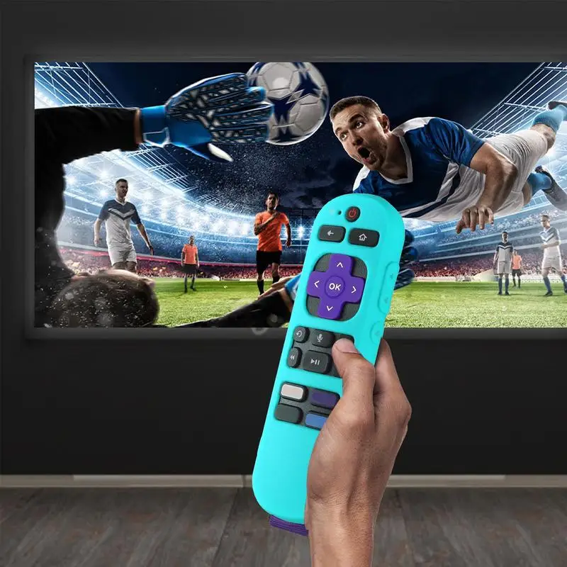 ROKUTV Capa Remota Silicone Rubber Case Para RokuExpress 4K + Streaming Stick TV Controle Remoto Shell Remote Protective Sleeve