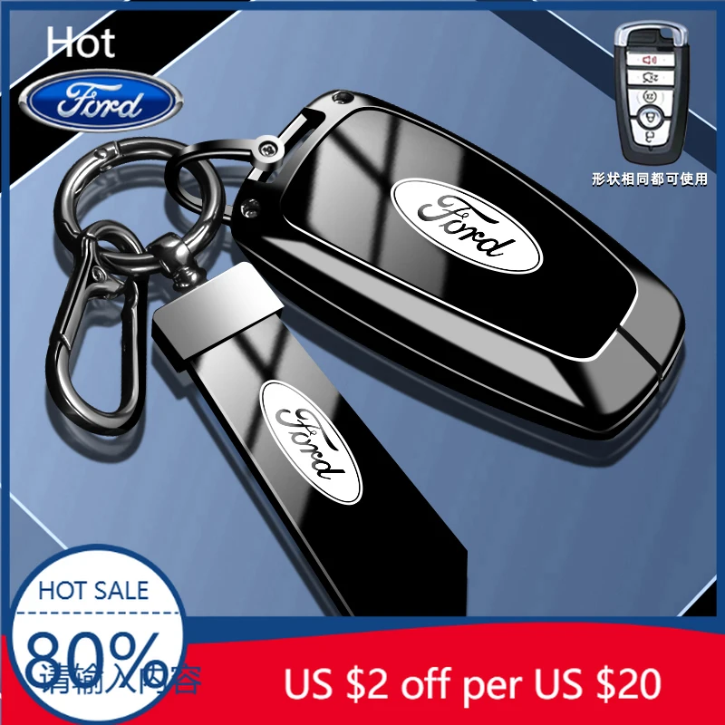 

Автомобильные наклейки из цинкового сплава, чехол для смарт-ключа автомобиля, чехол без ключа для Ford Fusion Mustang Kuga Ecosport Explorer F250 F350 F450 F55