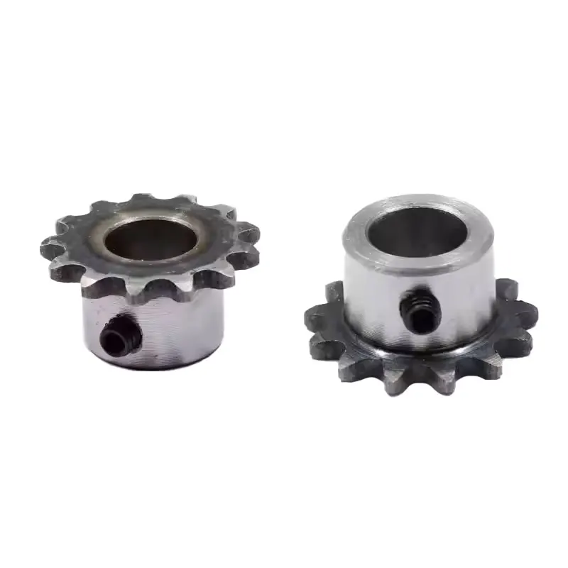 1PC 04C 12T Sprocket 12 Teeth Inner Hole 6mm/8mm/10mm 25H 45# Steel Sprocket Table Wheel Finished Hole Sprockets Screw Hole M5