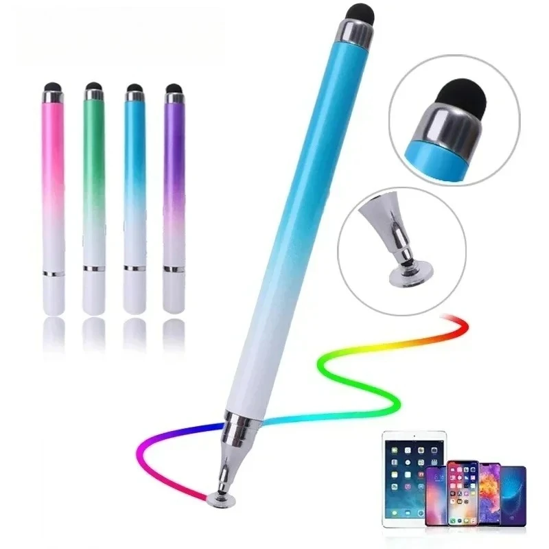 

Universal 2 in 1 Stylus Pen for Smart Phone Tablet Drawing Capacitive Pencil Android Mobile Screen Touch Pen For Iphone Samsung