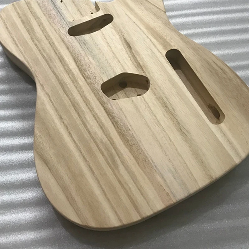 Hollowed Sanding Unfinished Handcraft Electric Bass Guitar Wood Body Barrel For Telecaster Style DIY Electric Guitar Body Parts