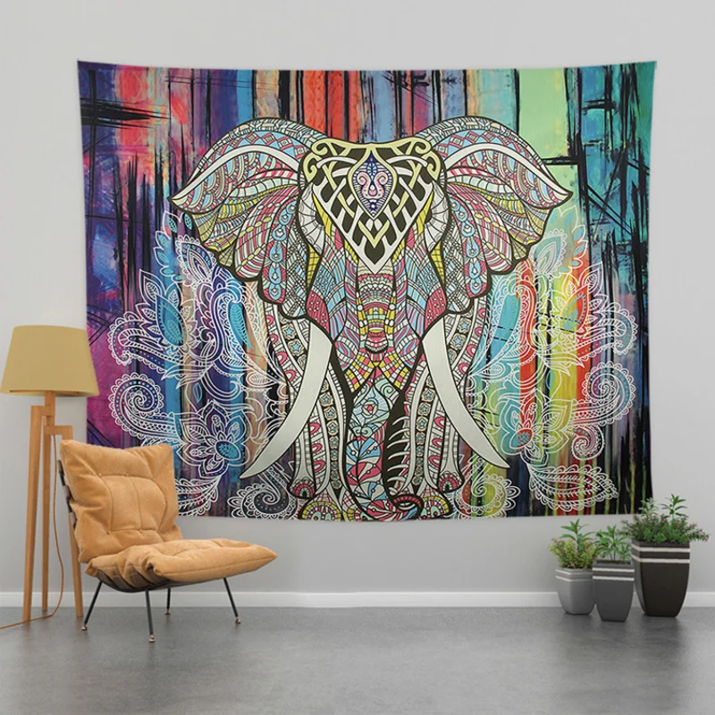 VIKAMA Cartoon Space Exploration Tapestry Living Room Bedroom Decoration Polyester Fiber Wall Hanging Children's Room Decoration