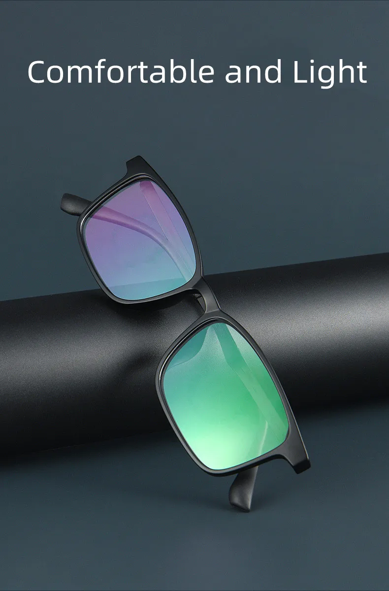 Ultraleichte photochrome Anti-Blaulicht-Lesebrille aus reinem Titan für Herren, Retro-Business-Computer-Presbyopie-Brille 0 bis +6,0 – Detail 4