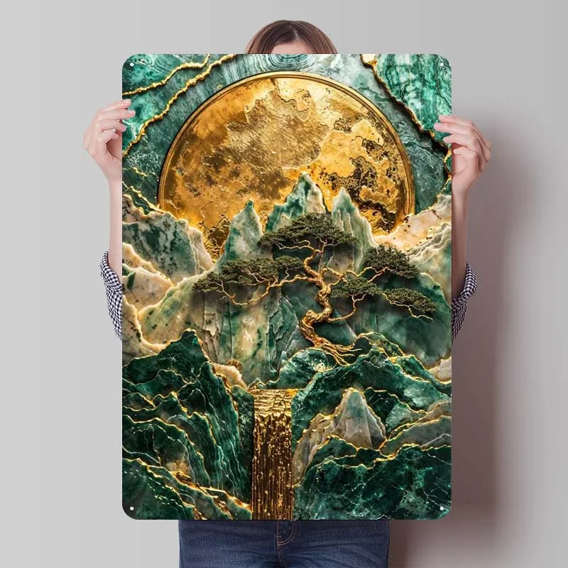 Mountain Monarch's Realm Metal Poster Room Decoration Home Decor Items Custom Metal Tin Signs for Wall Art Decoration Wand Deko