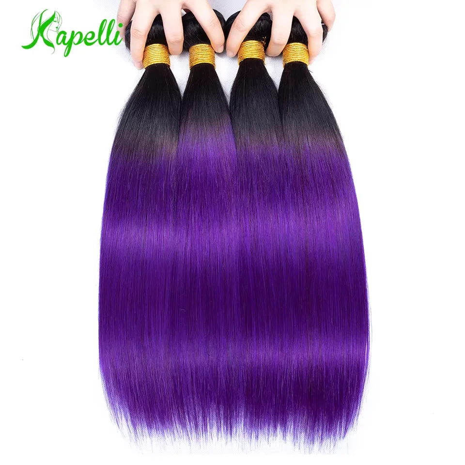 Purple Bundles Human Hair Straight Body Wave 1/3/4 Bundles Remy 100% Unprocessed Raw Virgin Burmese Bundles Weave Extensions