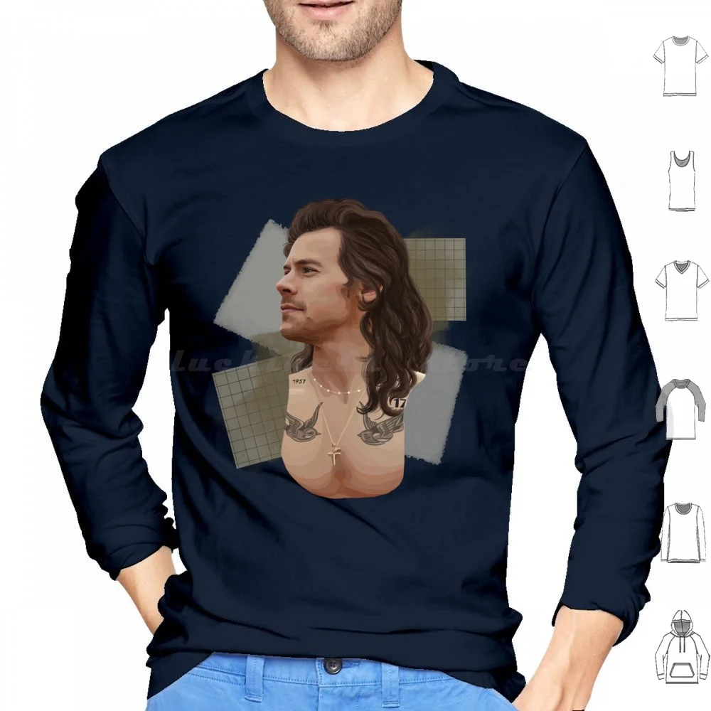 Time Clashes Hoodie cotton Long Sleeve Harry Love Tpwk