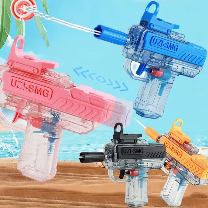 Pistolet à eau d'été Non électrique, haute pression, tir entièrement automatique, jouet de plage, pour enfants et adultes, jeu intéressant