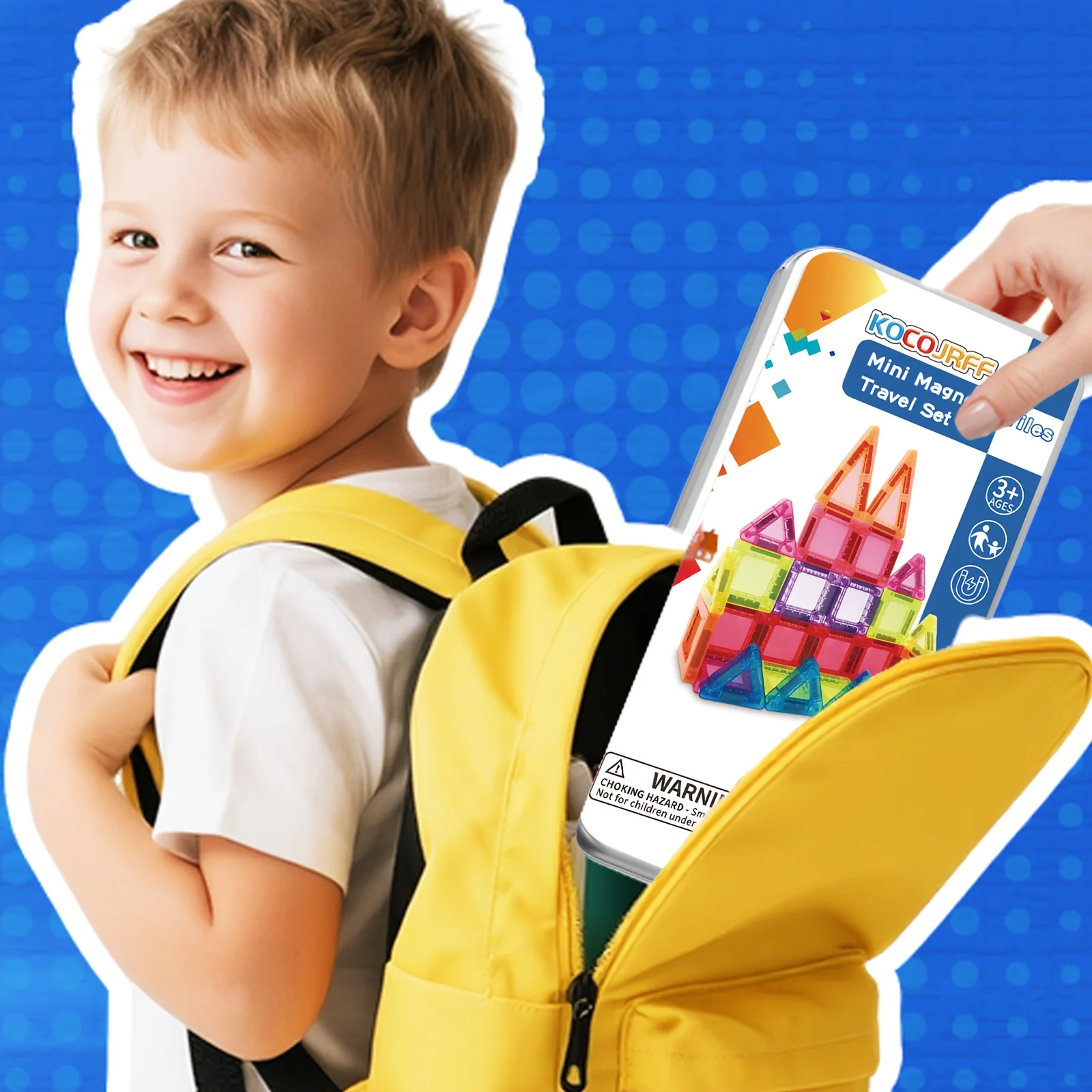 38/56 Uds. Juguetes de bloques de construcción magnéticos, baldosas magnéticas, esenciales para aulas al aire libre, opción ideal para regalos de cumpleaños y vacaciones