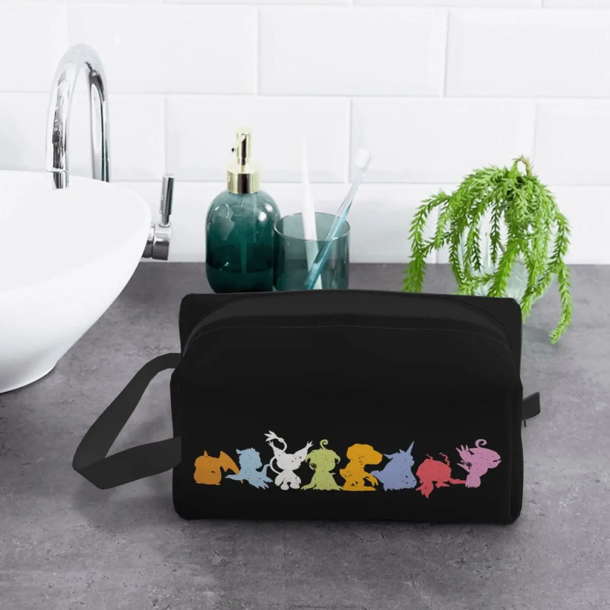 rookies-lineup-digimon-agumon-mate-gabumon-sora-anime-bolsa-de-maquiagem-organizador-de-cosmeticos-armazenamento-dopp-kit-de-higiene-pessoal-saco-de-cosmeticos