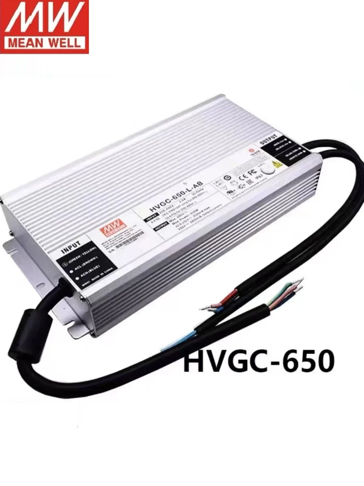 Mingwei Power Supply HVGC-650-M/L/H/U-AB 650W Constant Power LED Driver 3-in-1 Dimming