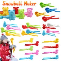 1/4pcs Snowball Maker Clip Multi-shape Cartoon Snow Balls Making Clamps Snow Ball Maker Gadgets Kids s for Snowball Fights Tool