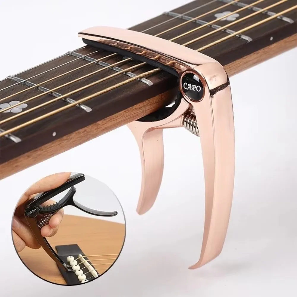 Excellent Guitar Capo Adjustment Clip Metal Precise Tuning Easy Clamp Durable for Acoustic Electric Guitar Guitar Tuner Clip