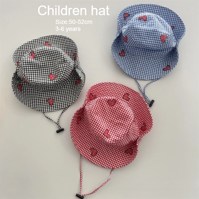 Mädchen Sonnenhut 50-52cm Kinder Sommer Strandhut UV-Schutz Atmungsaktiver Reise-Sonnenhut mit Breiter Krempe für Kleinkinder und Babys
