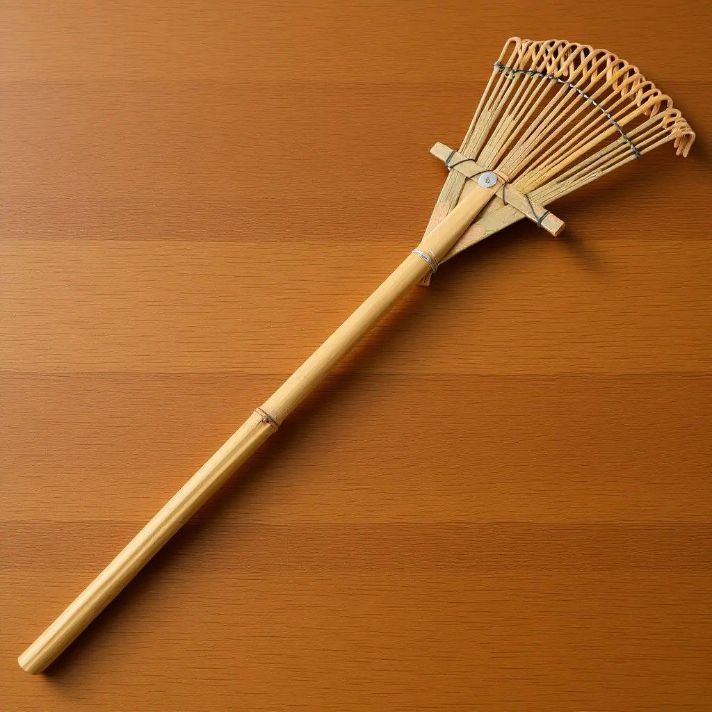 

Бамбуковые садовые грабли для листьев, универсальный инструмент для распределения грунта, идеально подходят для садоводства и ухода за газоном