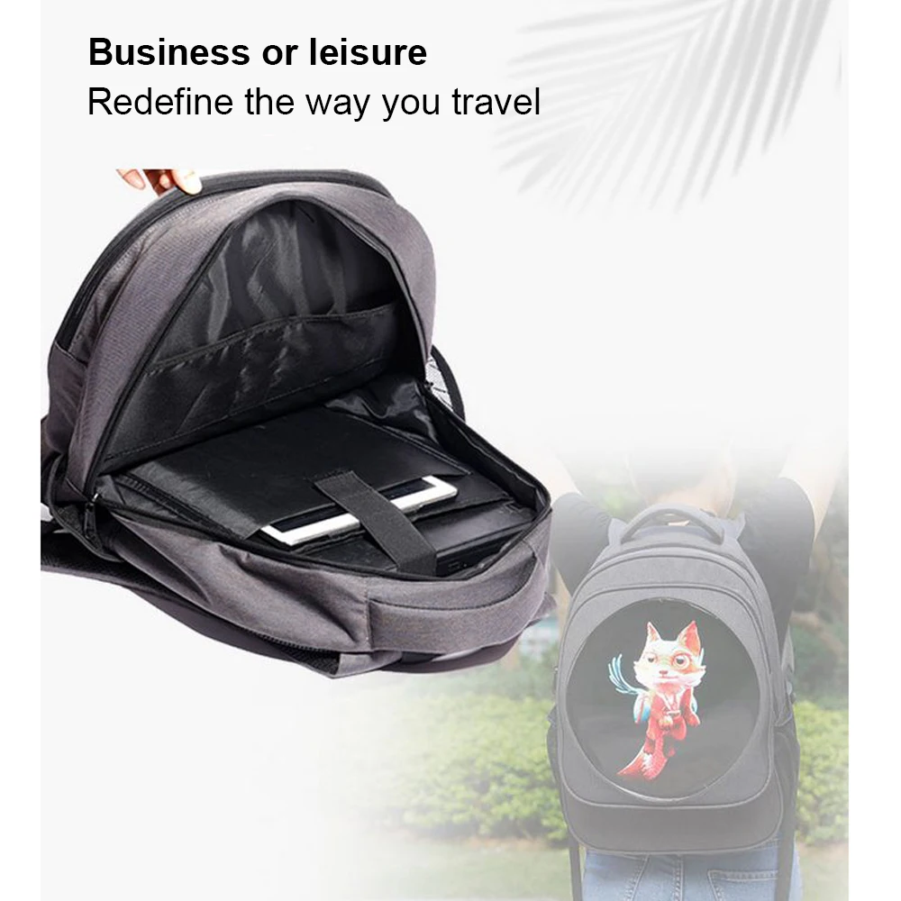 3D Holographic Projector Holographic LED Backpack Screen Fan Screen Advertising Player Holographic Lamp