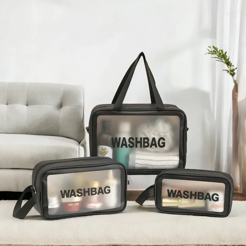 Home Travel Transparent Makeup Bag Toiletries Bag Bath Supplies Storage Bag Waterproof Travel Cosmetic Bag Wash Beauty Kit Bag