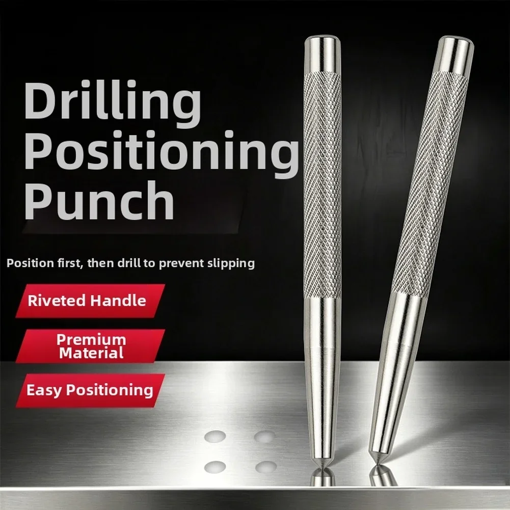 High Carbon Steel Center Punch With Knurled Handle For Drilling Positioning On Stainless Steel Tile Marble Drill Bit Tool