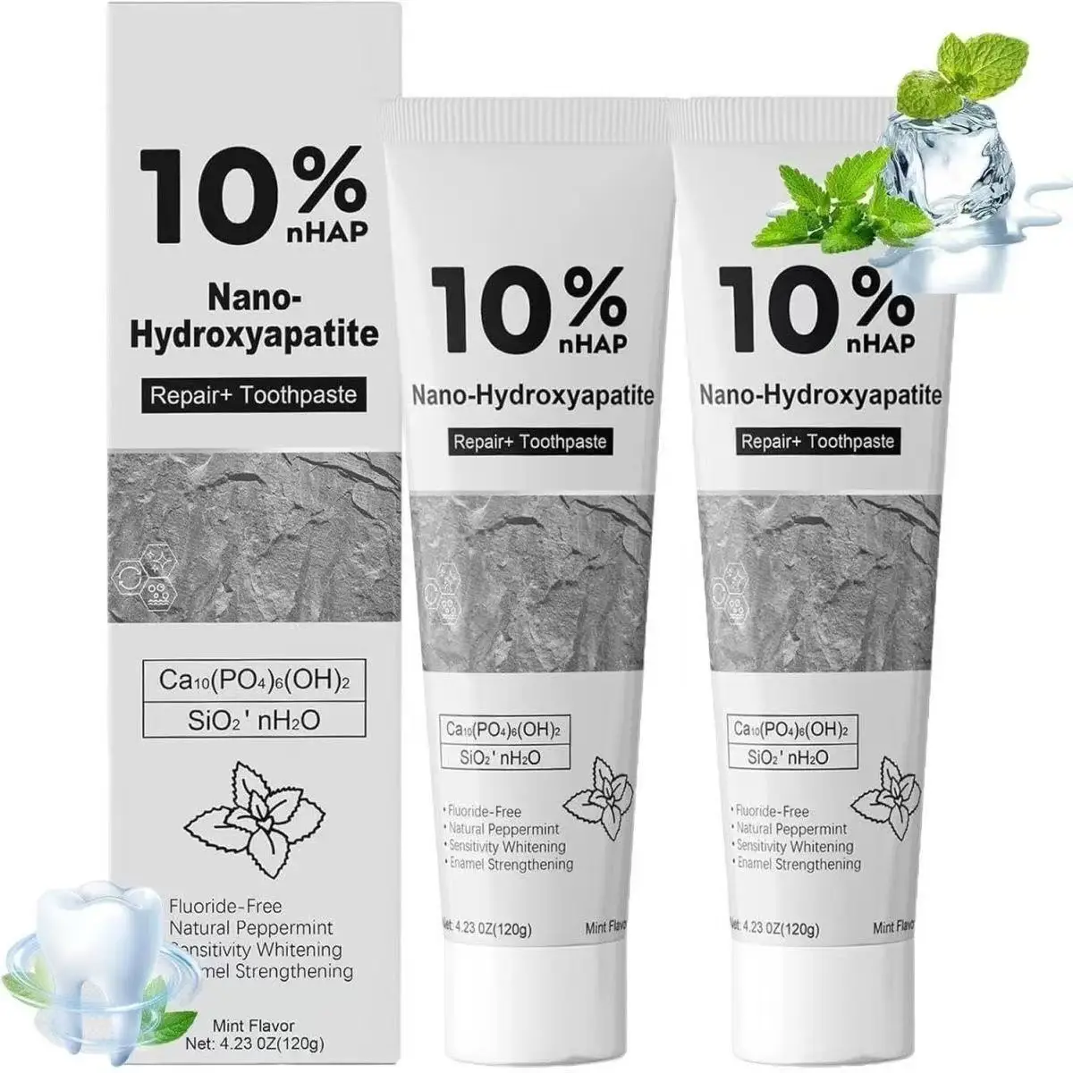 10% Nano Hydroxyapatite Whiten - Hydroxyapatite Toothpaste 评论和价格