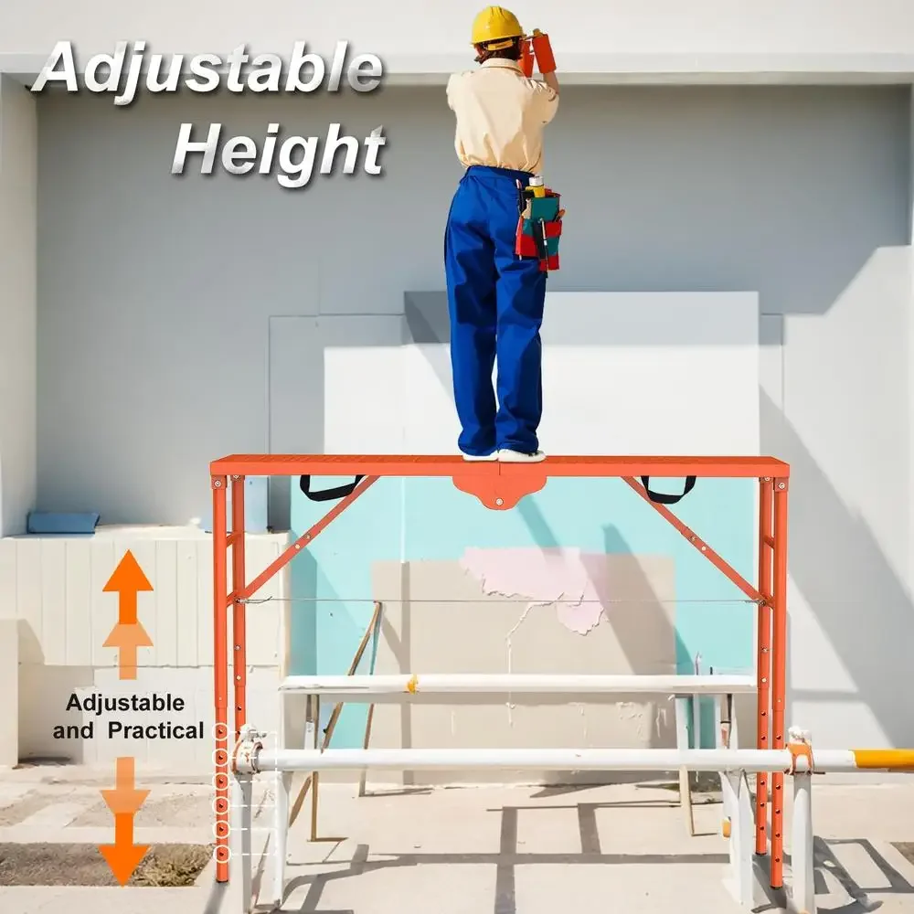 Plate-forme de travail pliante réglable, échafaudage portable, non ald durable, recommandé