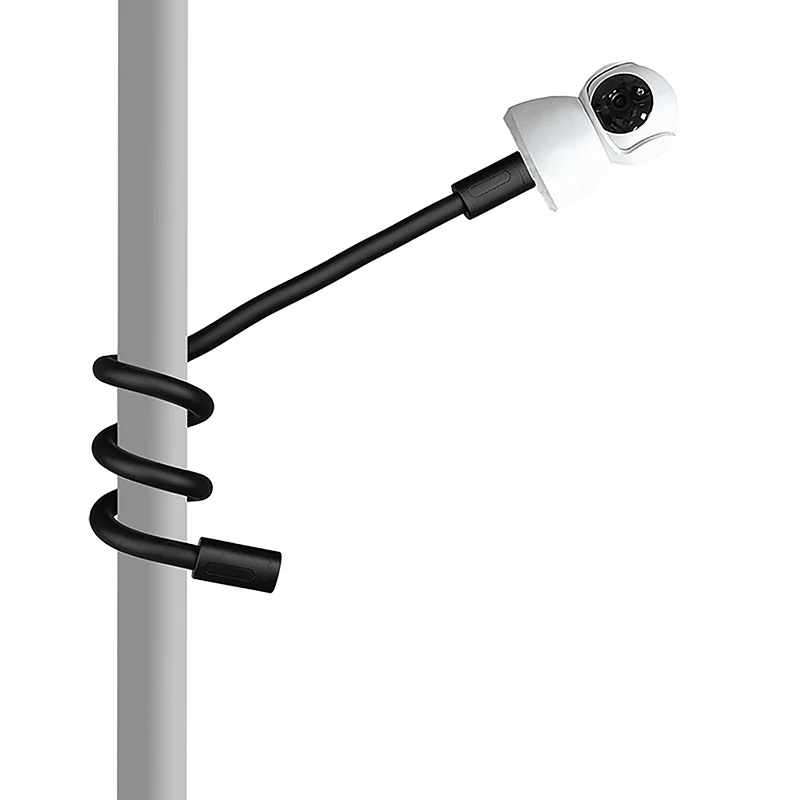 Universal 1/4 Screw Micro Remote Monitor Base Hose Punch-Free Bracket For Baby Camera Mount Adjustable Long Arm Holder