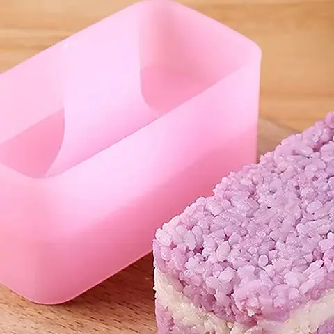 Rechteckiges Sushi-Form-Set – Musubi Maker für Spam Kimbap Onigiri, Reis-Kugel-Presswerkzeug, Haushalt, Küche, Bento-Zubehör, DIY