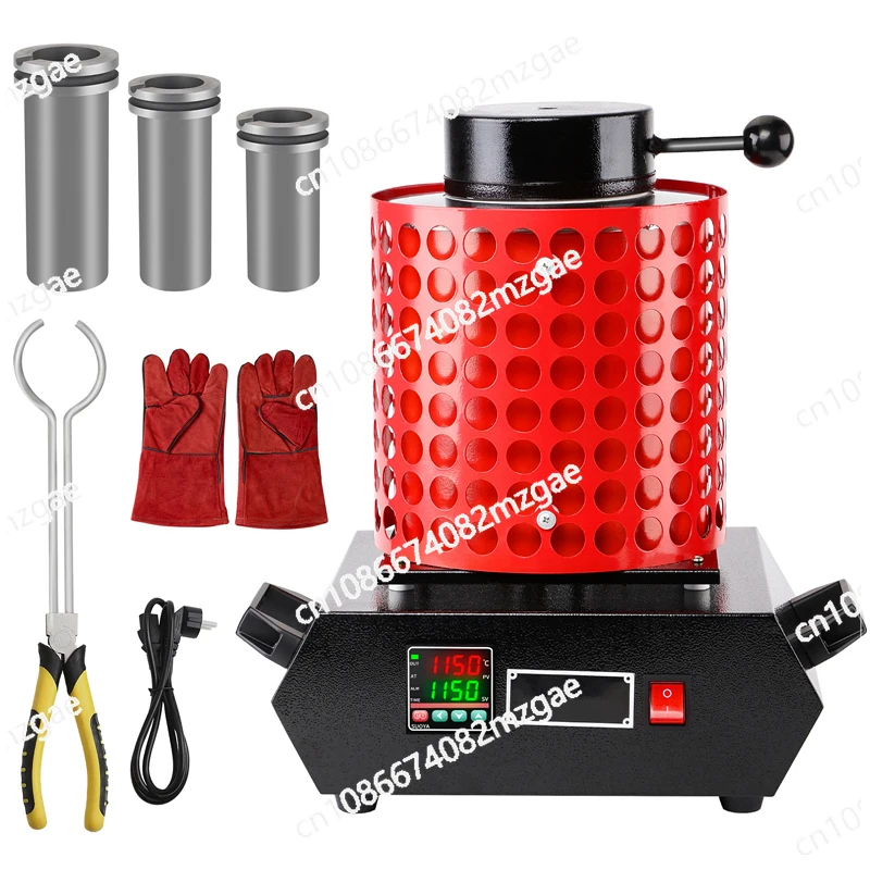 Thermocouple Universal Melts Electric Furnace Copper Gold Heat Treatment Melting Electric Arc Heating Kilns Furnace