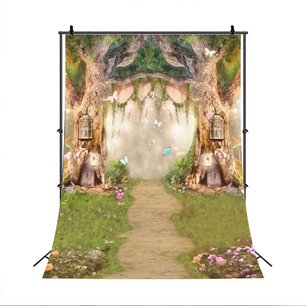 Spring Forest Backdrop Fairy Tale Fantasy Elves Nature Scenery Kids Art Portrait Baby Shower Photography Background Photo Studio