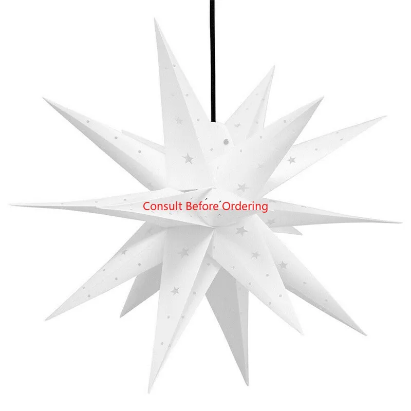 

Рождественские украшения, светодиодный 3D-звезда, уличный водонепроницаемый взрывной многоугольный подвесной светильник со звездой, новогоднее праздничное украшение