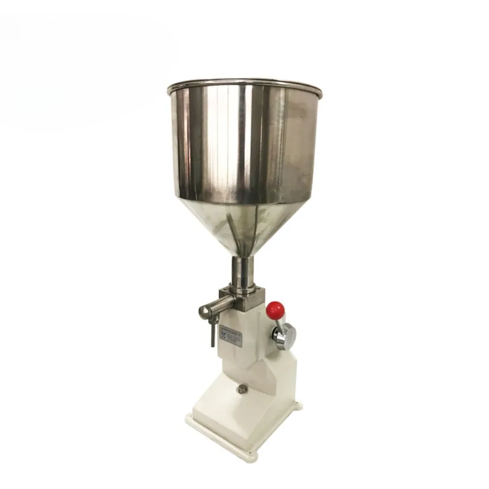 Bottle Filling Machine 5-50ml Manual Liquid Filling Machine Stainless Steel Filling Machine for Cream Shampoo Cosmetic Bottler