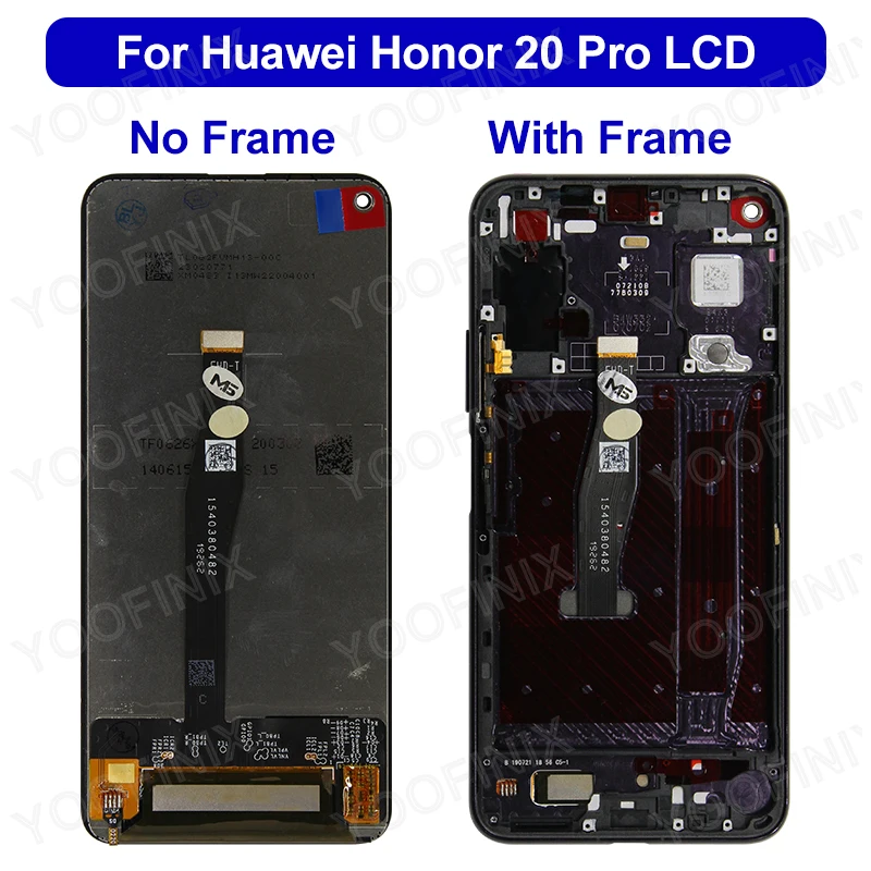 New For Huawei Honor 20 LCD YAL-L21 YAL-AL00 Nova 5T Display Touch Screen For Honor 20 Pro LCD YAL-AL10 YAL-L41 Replacement Part