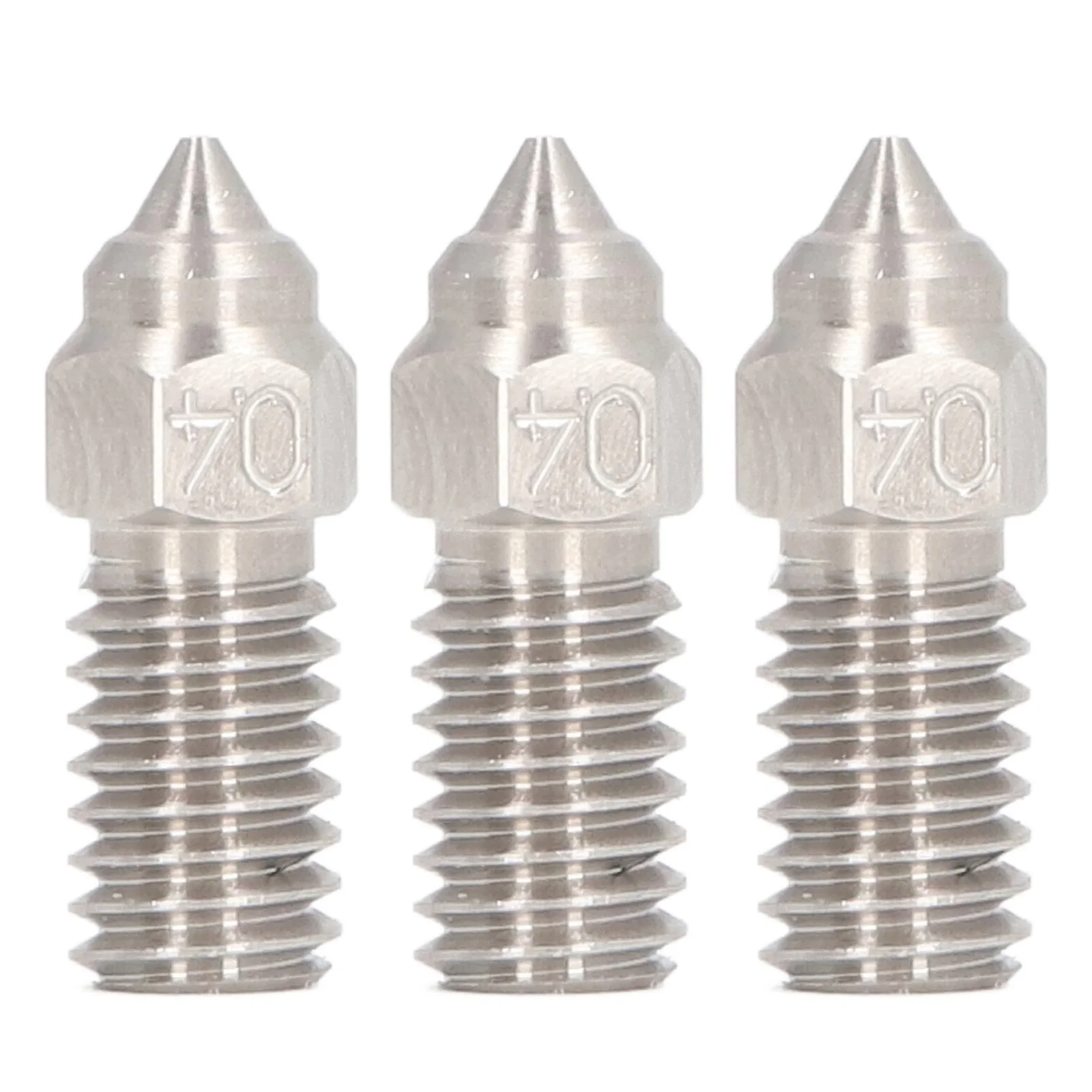 3 Pcs 0.4mm Nozzle High Flow Stainless Steel 3D Printer Nozzle for Elegoo Neptune 4 4Pro