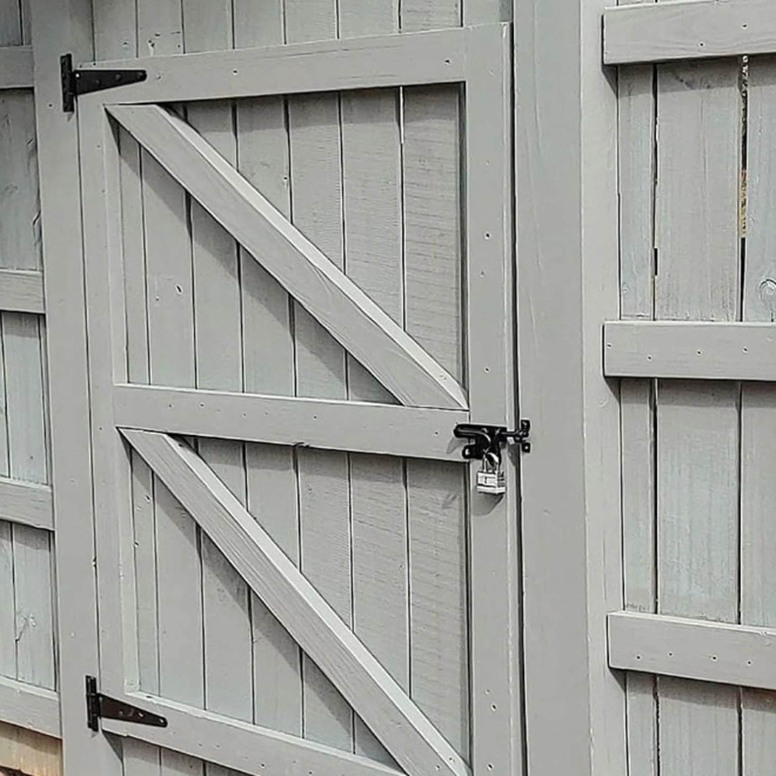 Shed Barn Door Hinges Triangle T-Shape Door and Window Accessories Suitable for Slotted Bearings