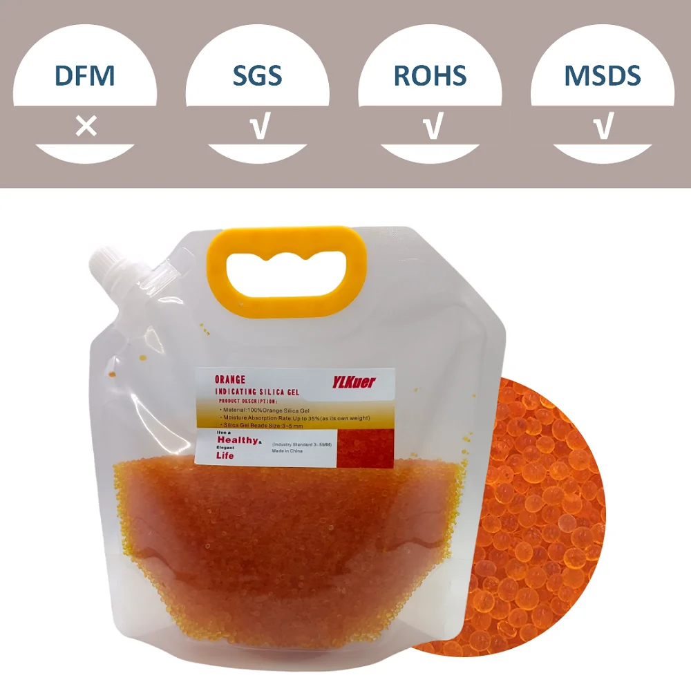 Desiccant Reusable Desiccant Bags Reusable Silica Gel Beads, Moisture Absorber, Dehumidifier