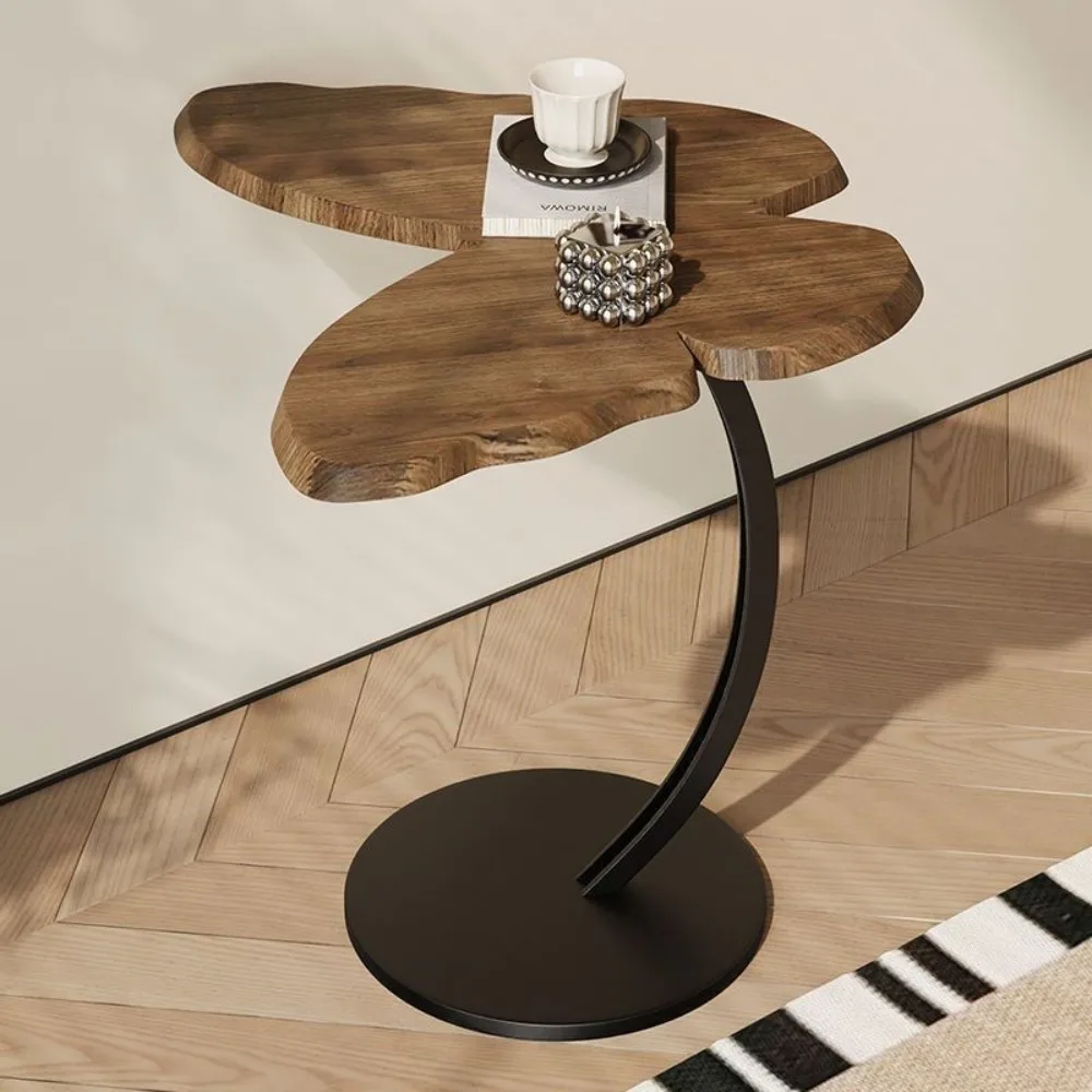 Side Table Stable and Sturdy Living Room Table Vintage Butterfly Shaped Luxury Corner Tables Creative