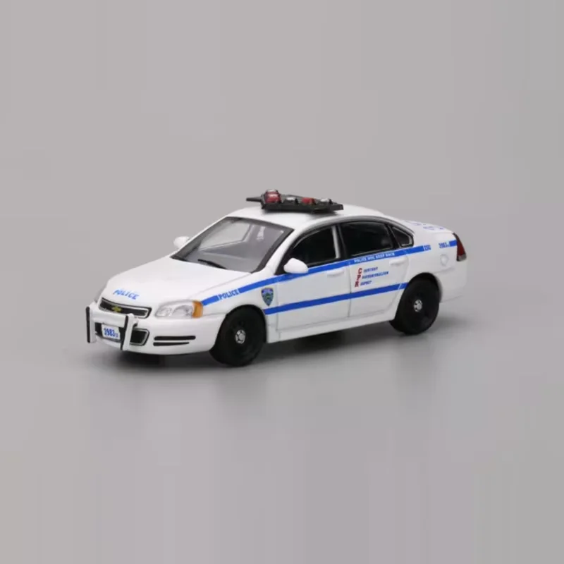 596 Model 1/64 Scale Impala Police Alloy Car Model Classics Adult Souvenir Gift Static Display