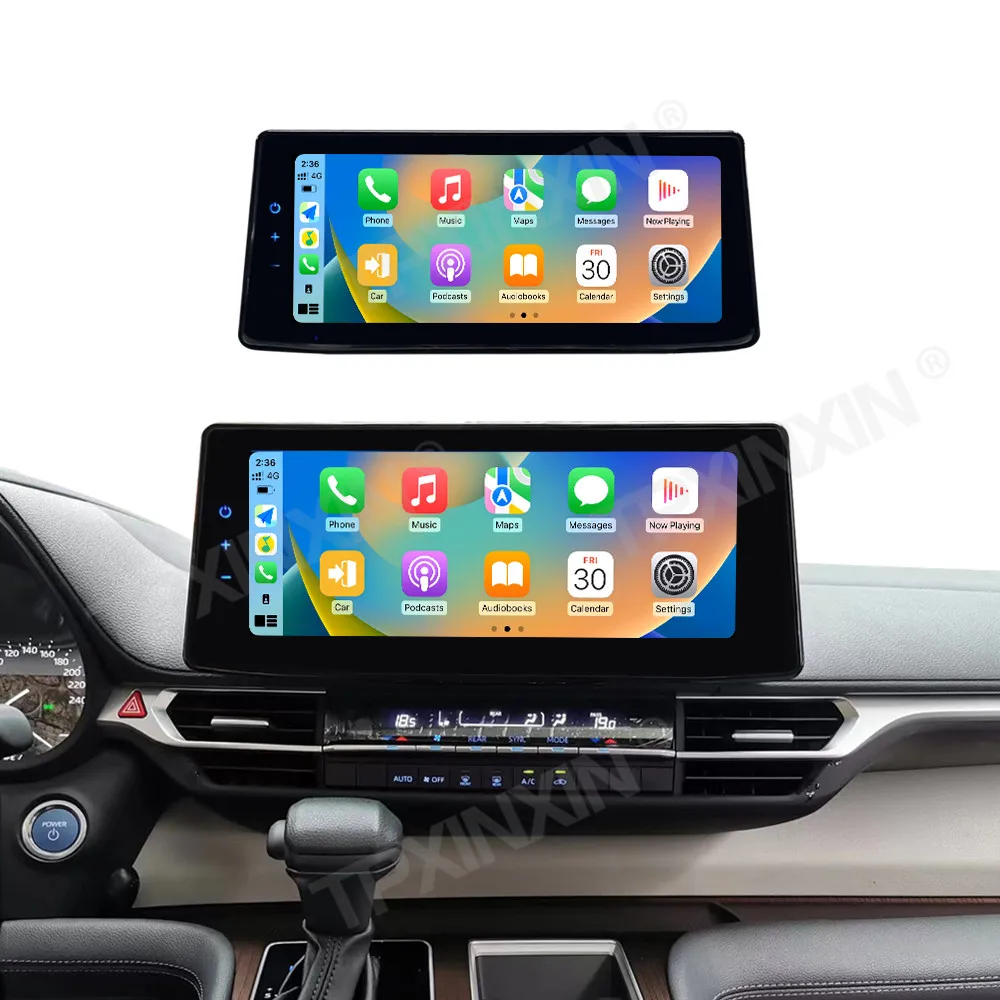 12.3 بوصة السيارات carplay أندرويد 14 لتويوتا سيينا 2021-2026 سيارة الوسائط المتعددة palyer نظام تحديد المواقع والملاحة راديو شاشة تعمل باللمس رئيس وحدة