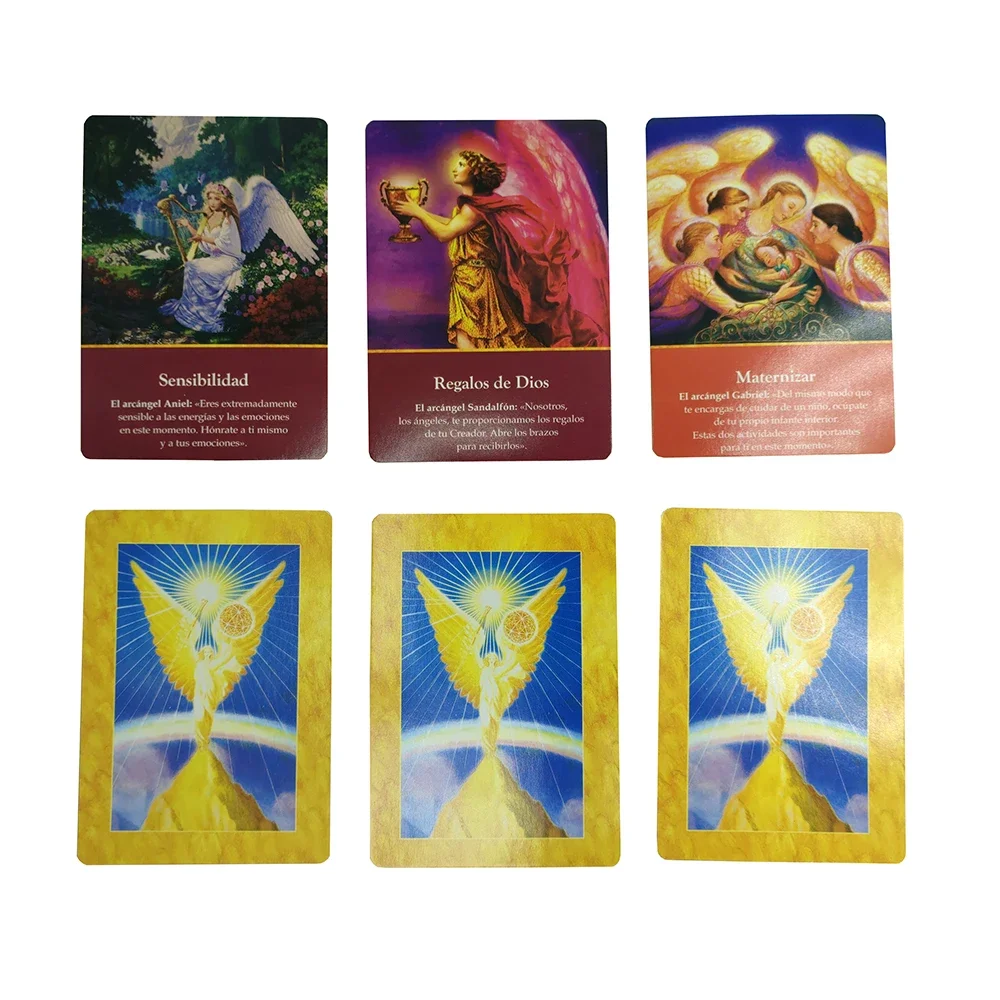 in 2022  Spanish Archangel Oracle Cards Tarot Deck  Cards DivinationEnglish and Spanish French German Tarot for Beginners