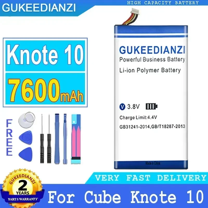 

Large Capacity Replacement Battery 7600mAh For Cube Knote 8 (i1301) Knote8 Knote (i1101) Knote 10 Knote10 Tablet Batteries