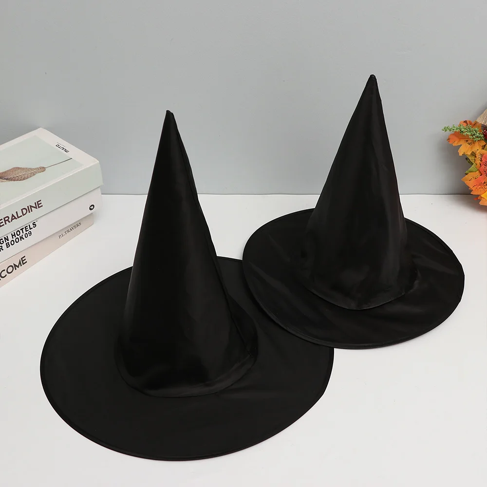 Akcesoria do kostiumów Unisex Czarny Strój Karnawałowy Rekwizyty Kapelusz Czarodzieja Prezent Dekoracyjny Ubranie Impreza Halloween Kapelusz Wiedźmy na Halloween
