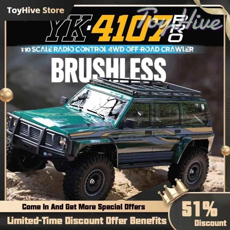 

1/10 Rc Crawler Tank New 2025 Yk4107 Turn Portal Axles Oil Shocks Low Cg Realistic Pc Shell All Metal Gears - Ultimate Climbing